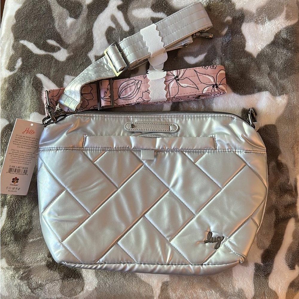 LUG NWT Flare 2 Crossbody bag - Metallic Silver